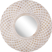 POMARO - Wandspiegel - Lichtbruin  - Dennenhout