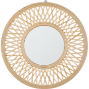 BACATA - Wandspiegel - Lichte houtkleur  - Bamboehout