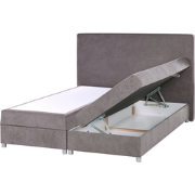MINISTER - Boxspringbed - Taupe - 160 x 200 cm - Polyester