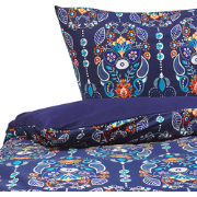 MADRONA - Beddengoed - Donkerblauw - 155 x 220 cm - Katoen
