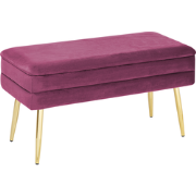 DURHAM - Bankje - Bordeaux - Fluweel