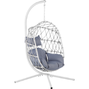 ADRIA - Hangende stoel - Wit - Polyester