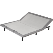 BRUNOY - Bedframe verstelbaar - Grijs - 180 x 200 cm - Polyester