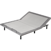 BRUNOY - Bedframe elektrisch verstelbaar - Grijs - 160 x 200 cm - Poly...