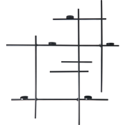 PORTO - Wandkandelaar - Zwart - IJzer