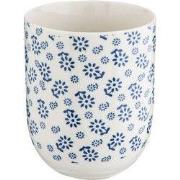 Clayre & Eef Mok Blauw Porselein Bloemen