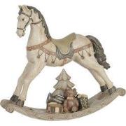 Clayre & Eef Beeld Paard Wit Polyresin