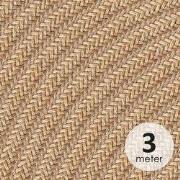 home sweet home strijkijzersnoer linnen 3 meter - lichtbruin