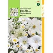 2 stuks - HT Zomerbloemen witte tinten