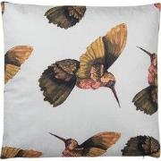 Clayre & Eef Sierkussen Wit Beige Synthetisch Vogels