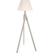 Clayre & Eef Vloerlamp Beige Hout