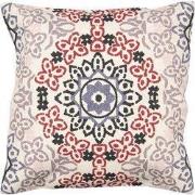 Clayre & Eef Kussenhoes Rood Beige Katoen