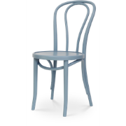 Vienna Thonet No. 18 houten bistrostoel blauw