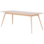 Stafa table houten eettafel whitewash - 160 x 90 cm