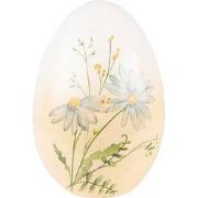 Clayre & Eef Decoratie Ei Geel Blauw Terracotta Bloem