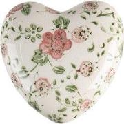 Clayre & Eef Decoratie Roze Beige Keramiek Bloemen