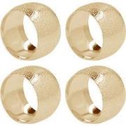 QUVIO Servetringen - set van 4 - Goud