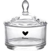 Clayre & Eef Glazen potje Glas Hart