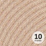 ROL 10 Meter strijkijzersnoer JUTE  3X0.75mm