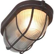 Mexlite - plafonniere - Lisanne - bruin - glas metaal - bullseye lamp ...