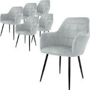 2 x eetkamerstoelen grijs