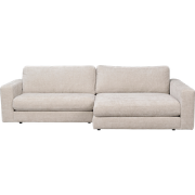 Duncan modulaire gestoffeerde hoekbank lichtgrijs/beige - rechts - 258...