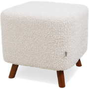 Julia poef bouclé beige - 44 x 44 cm