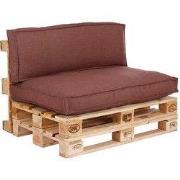Palletkussen Set Salvador Bordeaux