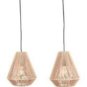 LABEL51 Hanglamp Ibiza - Naturel - Jute - 2-Lichts