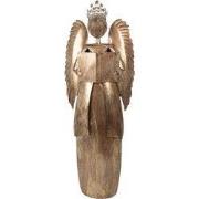 Clayre & Eef Kerstdecoratie Engel Goudkleurig Metaal