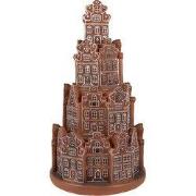 Clayre & Eef Gingerbread house met LED Bruin Polyresin