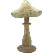 Clayre & Eef Decoratie Paddenstoel Bruin Polyresin