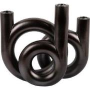 Kandelaar Rings Medium - Grijs - 18x12x20cm