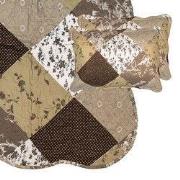 Clayre & Eef Bedsprei Bruin Polyester