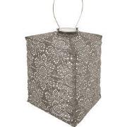 LUMIZ Solar Lampion Fiore Triangle - 28 cm - Taupe