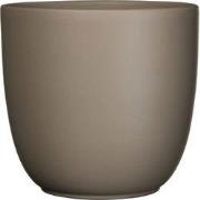 Mica Decorations Tusca Bloempot - 22x22x20 cm - Keramiek - Taupe