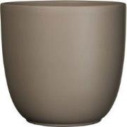 Mica Decorations Tusca Bloempot - 28x28x25 cm - Keramiek - Taupe