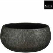 Mica Decorations Bloempot Porto - 27x27x13 cm - Terracotta - Metallic,...