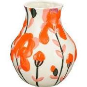 Mica Decorations Vaas Desi - 20x20x24.5 cm - Dolomiet - Oranje