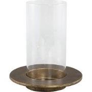 PTMD Vinder Windlicht - 22 x 22 x 25 cm - Metaal - Goud