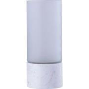 PTMD Windlicht Conree - 10x10x25 cm - Glas - Wit
