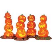 Light up pumpkin stack
