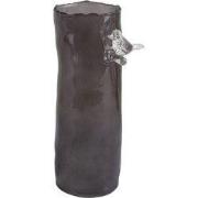 Present Time - Vaas Bird On Branch Large - Donkergrijs