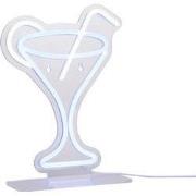 Leitmotiv - Neon Light Coctail w. Straw - Blauw