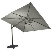 Cavalo parasol aluminium dark grey 300x300/8 dark grey