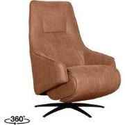 LABEL51 Fauteuil Odense - Cognac - Micro Suede - One Size