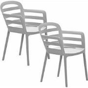 Garden Impressions Mira tuinstoel olijf - 2 stuks