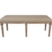 Clayre & Eef Bankje Bruin Beige Hout
