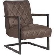 D-MAXX Fauteuil Denmark - Antraciet - Microfiber