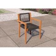 Teak stapelbare tuinstoel Toledo (set van 2 stoelen) Tuindeco